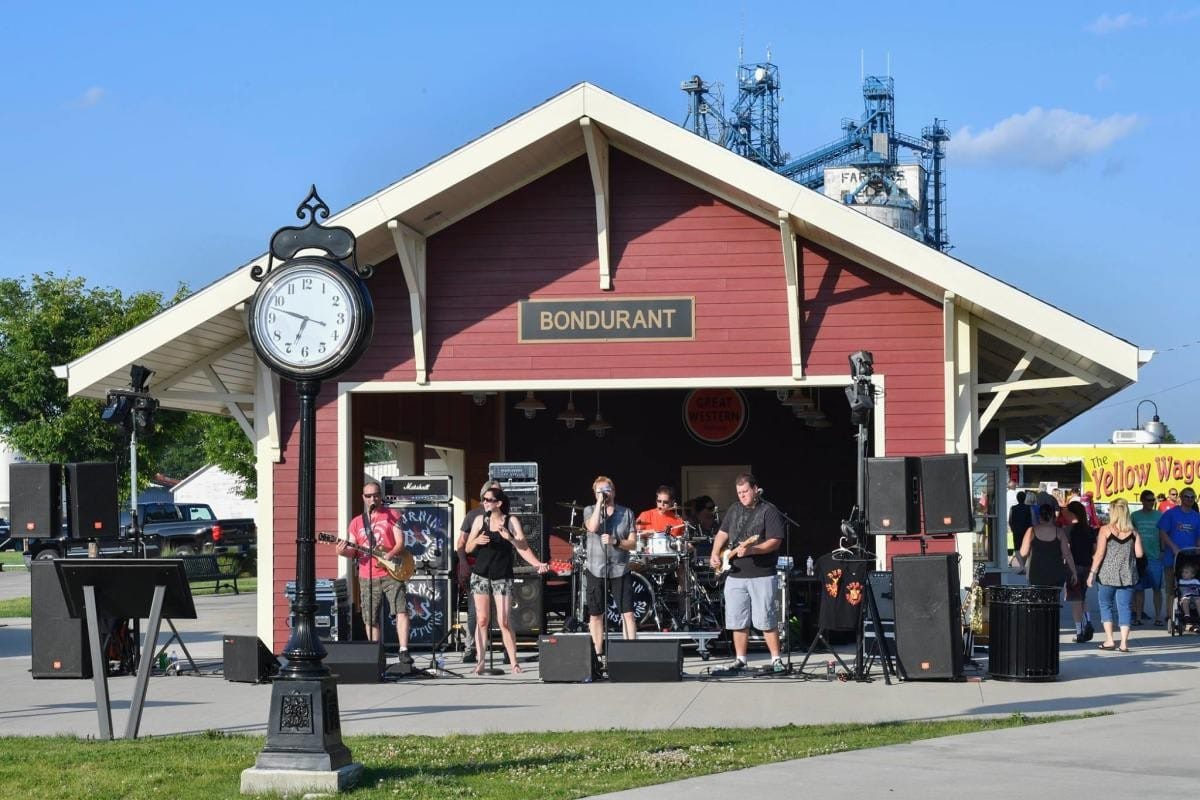 Bondurant Iowa Train Depot summer concert &mdash; Kainos Construction